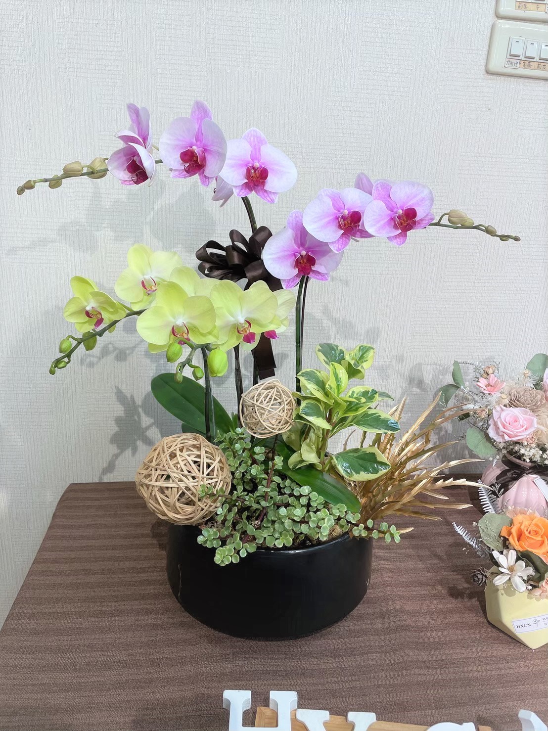 PF024HXCN◆優雅蘭花-桌上型