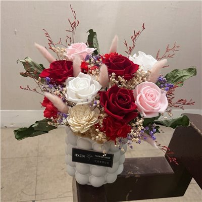 DT003 HXCN◆乾燥永生盆花