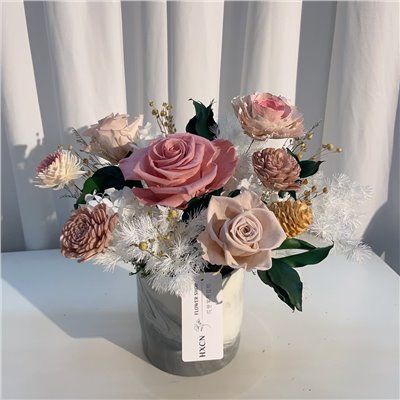 DT008 HXCN◆乾燥永生盆花