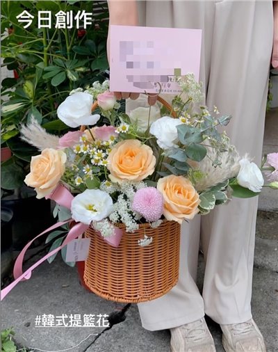 TR008 HXCN◆鮮花提籃花