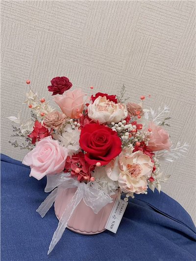 DT001 HXCN◆乾燥永生盆花