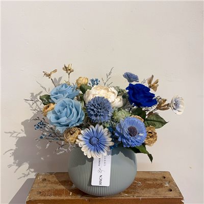 DT002 HXCN◆乾燥永生盆花